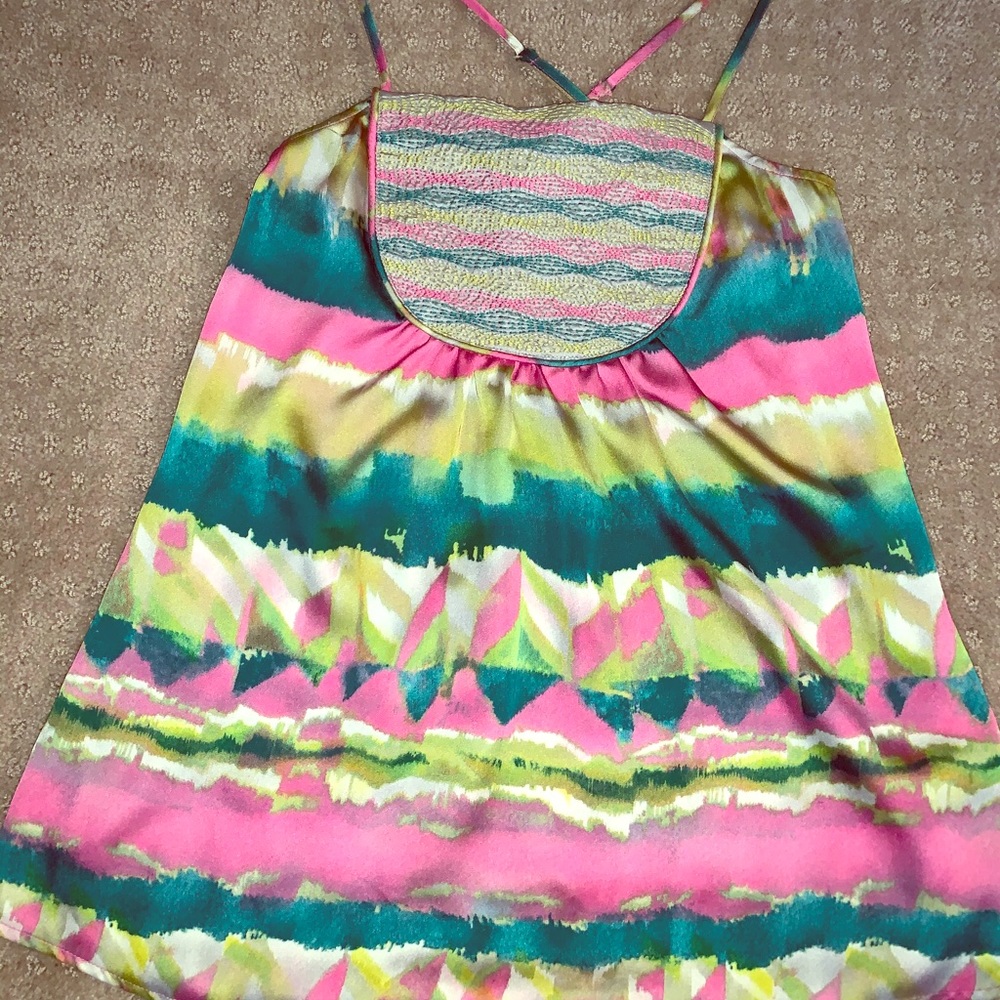 5/$20 Naked Zebra watercolor cami women’s  medium